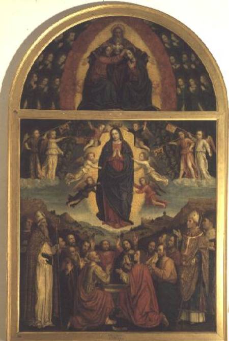 The Assumption (Maria Himmelfahrt) (altarpiece) von eigentl. Ambrogio da Fossano um Bergognone