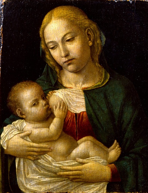 Madonna del Latte von eigentl. Ambrogio da Fossano um Bergognone