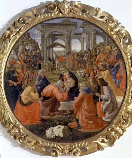 The Adoration of the Magi von  (eigentl. Domenico Tommaso Bigordi) Ghirlandaio Domenico