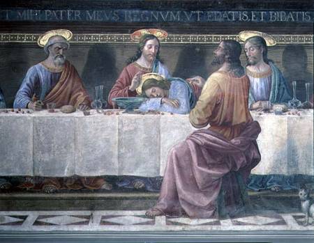 Detail from the Last Supper von  (eigentl. Domenico Tommaso Bigordi) Ghirlandaio Domenico