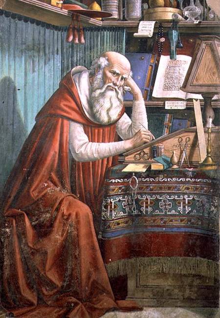 St. Jerome in his Study von  (eigentl. Domenico Tommaso Bigordi) Ghirlandaio Domenico