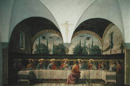 The Last Supper von  (eigentl. Domenico Tommaso Bigordi) Ghirlandaio Domenico