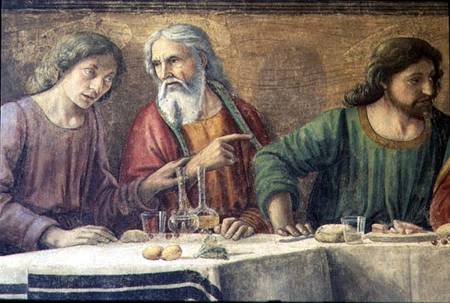 The Last Supper von  (eigentl. Domenico Tommaso Bigordi) Ghirlandaio Domenico