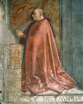 Portrait of Francesco Sassetti, from the Cycle of St. Francis, Sassetti Chapel 1483