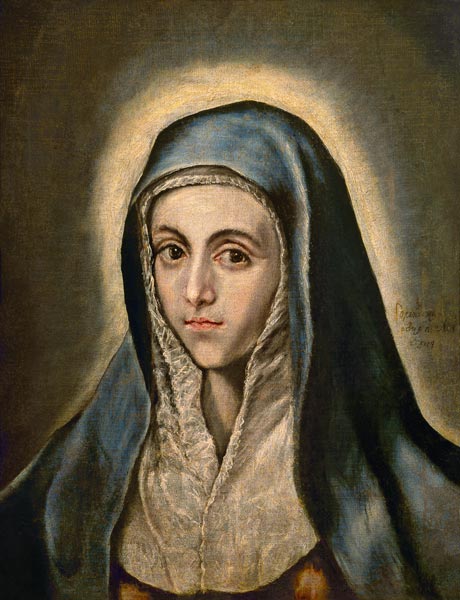 Die Jungfrau Maria. von (eigentl. Dominikos Theotokopulos) Greco, El
