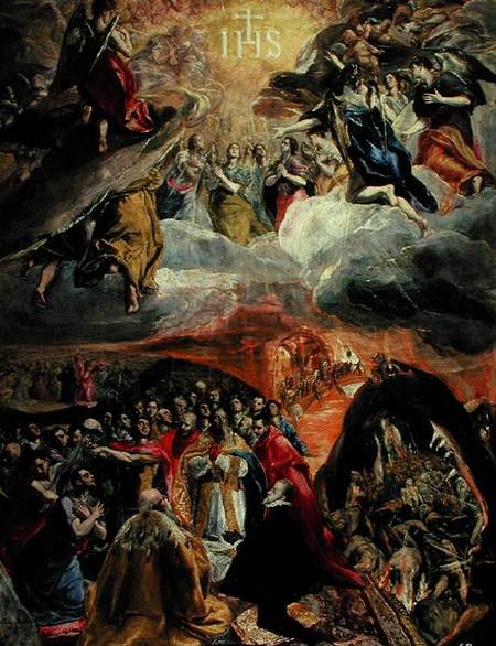 The Adoration of the Name of Jesus von (eigentl. Dominikos Theotokopulos) Greco, El