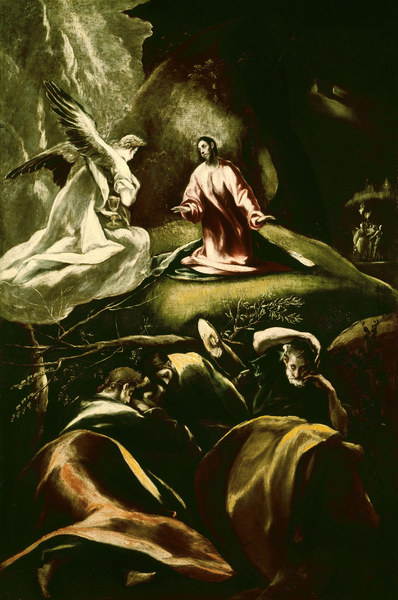 Christus am Ölberg von (eigentl. Dominikos Theotokopulos) Greco, El