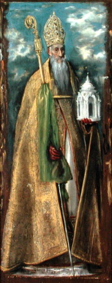 Saint Augustine of Hippo (354-430) von (eigentl. Dominikos Theotokopulos) Greco, El