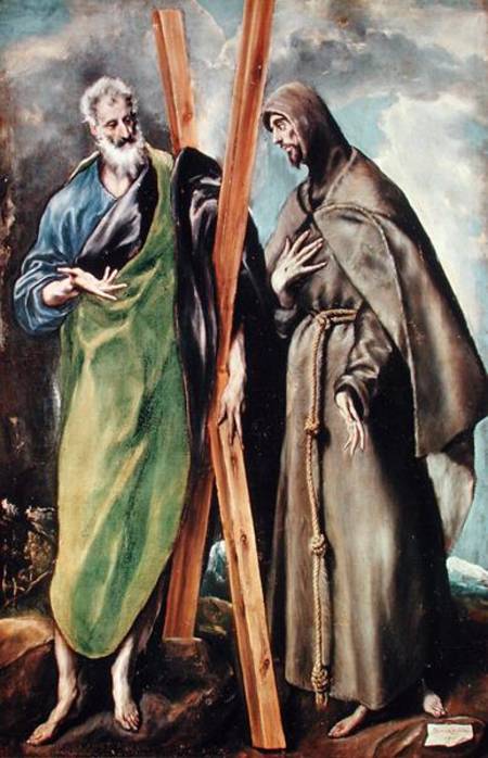 SS. Andrew and Francis of Assisi von (eigentl. Dominikos Theotokopulos) Greco, El