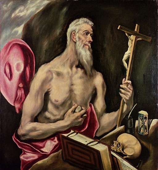 St. Jerome von (eigentl. Dominikos Theotokopulos) Greco, El