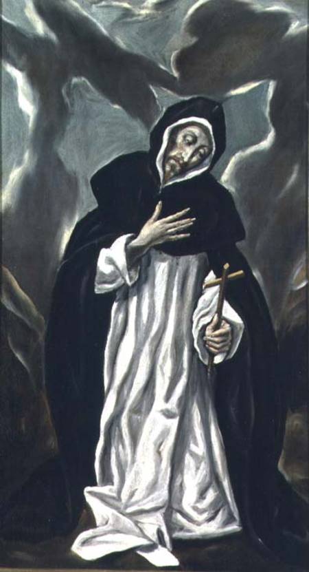 St.Dominic of Guzman (c.1170-1221) von (eigentl. Dominikos Theotokopulos) Greco, El