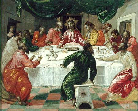 The Last Supper von (eigentl. Dominikos Theotokopulos) Greco, El