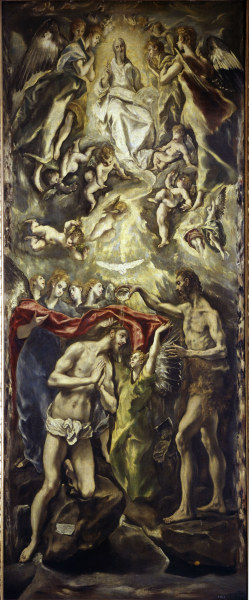 Taufe Christi von (eigentl. Dominikos Theotokopulos) Greco, El