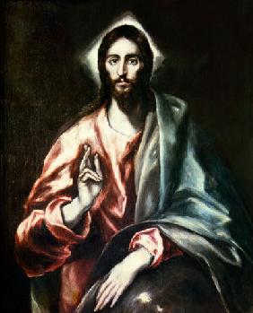 Christus der Erlöser Apostolado-Tafel um 1602
