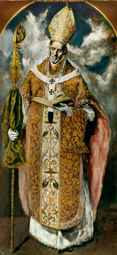 St. Ildefonso (607-667) von (eigentl. Dominikos Theotokopulos) Greco, El