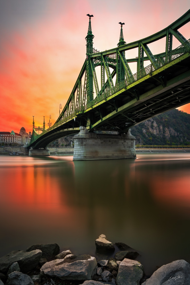 Brücke zum Sonnenuntergang von Elaad Zolberg
