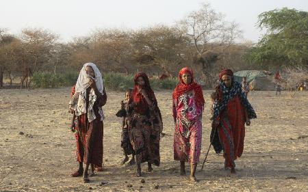 Begegnungen mit dem roten arabischen Stamm auf dem Weg nach Ndjamena,Tschad