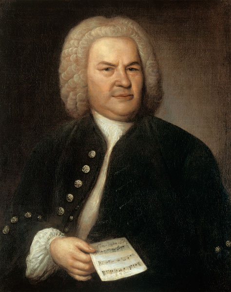 Porträt von Johann Sebastian Bach von Elias Gottlob Haussmann