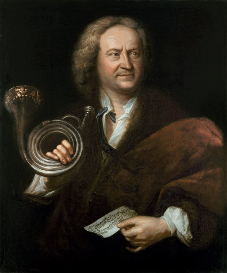 Gottfried Reiche (1667-1734), Senior Musician and Solo Trumpeter of Bach's Orchestra von Elias Gottlob Haussmann