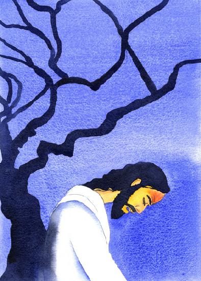 Christ prayed in agony to His Father, in Gethsemane, sweating blood, thinking of the horrors ahead 2001