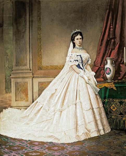 Kaiserin Elisabeth von Österreich im ungarischen Krönungskleid von Emil Rabending
