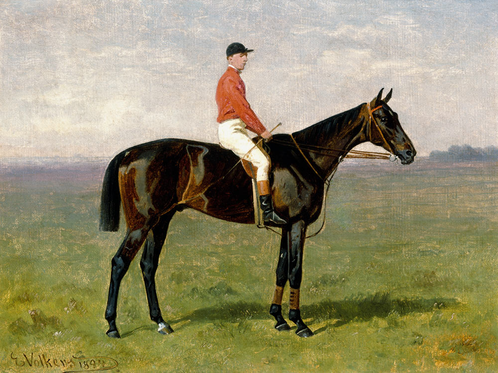 Pferd und Reiter von Emil Volkers