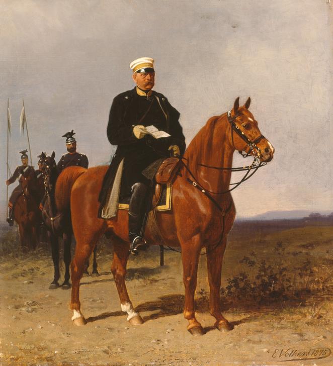 Bismarck zu Pferde von Emil Volkers