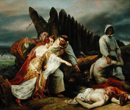 Edith Finding the Body of Harold von Emile Jean Horace Vernet