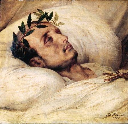Napoleon I (1769-1821) on his Deathbed von Emile Jean Horace Vernet