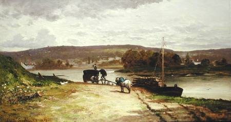 River Landscape von Emile Lambinet