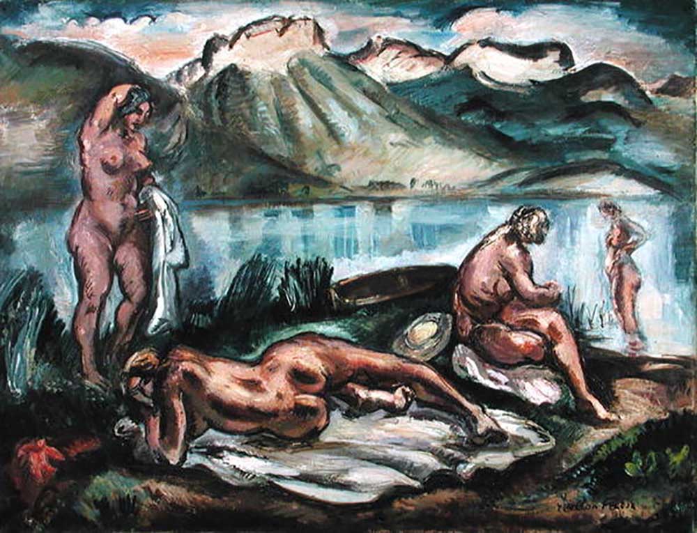 Akte am Ufer des Lac dAnnecy, 1931 von Achille Emile Othon Friesz