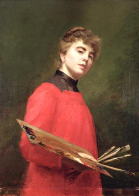 Self Portrait, 1889 (oil on canvas) von Emily Childers