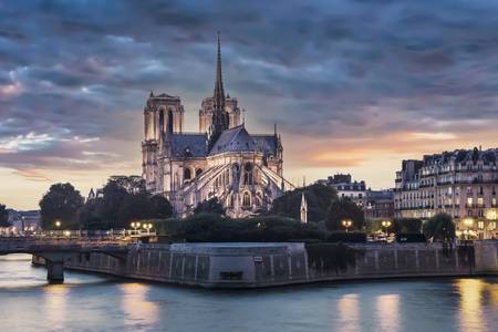Notre-Dame at Sunset 2016