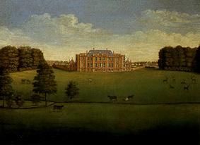 Blick über den Park auf Gautby Hall von Englisch