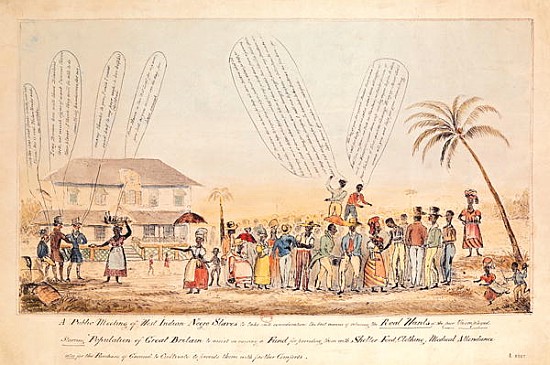 A Public Meeting of West Indian Slaves von English School