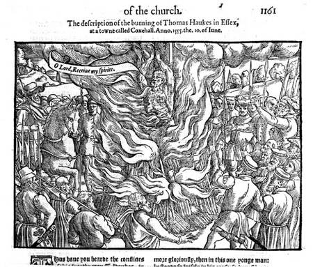 The Burning of Thomas Haukes, 10 June 1555 von English School