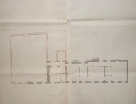 Contract drawing for the second floor of the Royal Institution von English School