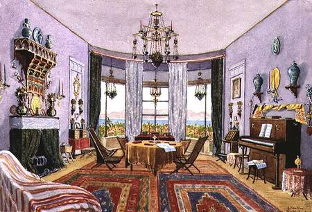 The Drawing Room, Woodford Cottage, Gibraltar von English School
