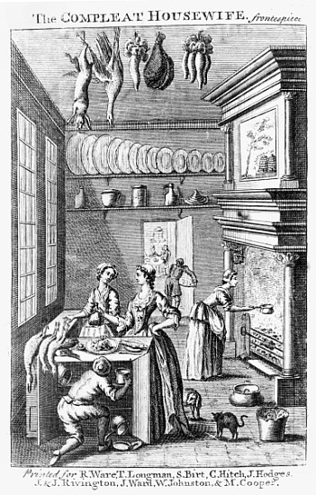 Frontispiece of ''The Compleat Housewife'' von English School