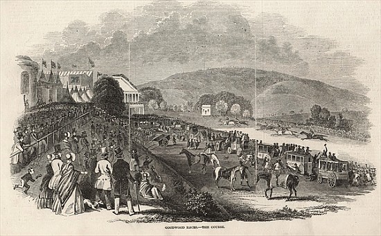 Goodwood Races: the Course, from ''The Illustrated London News'', 1st August 1846 von English School