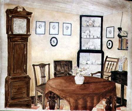 Interior of an Antique Dealer's House von English School