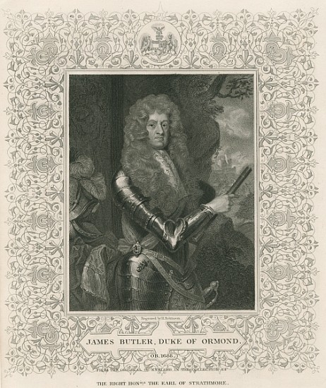 James Butler, 12th Earl and 1st Duke of Ormonde, from ''Lodge''s British Portraits'' von English School
