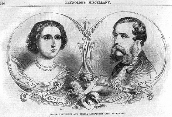 Major Yelverton and Teresa Longworth (Mrs Yelverton), illustration from ''Reynolds Miscellany'' von English School