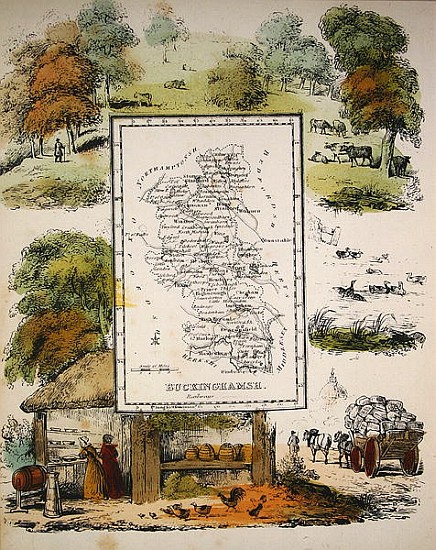 Map of Buckinghamshire von English School