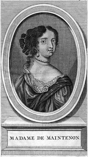 Portrait of Madame de Maintenon von English School