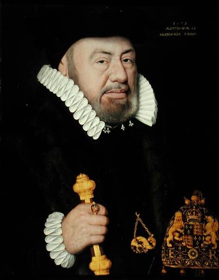 Portrait of Sir Nicholas Bacon (1509-79) von English School