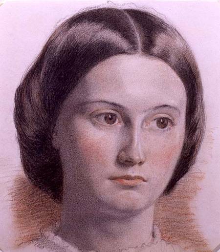 Portrait of a Young Lady's Face von English School