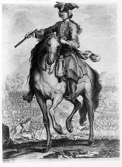 Prince Charles Edward Stuart at the Battle of Prestonpans, c.1745 von English School