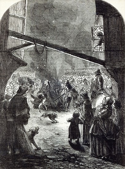 Rejoicings in London on account of the execution of Strafford, illustration from ''Cassell''s Illust von English School