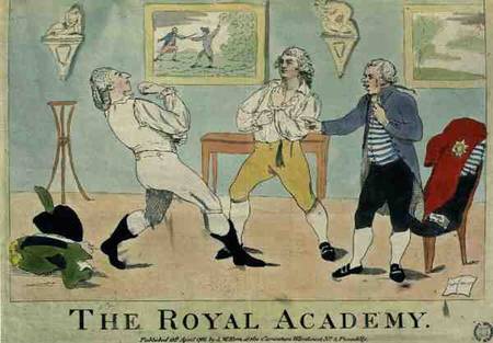 "The Royal Academy", pub. by S.W. Fores von English School